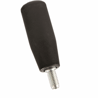 Revolving cylindrical handles with threaded stud and hex socket (FASTEKS® FAL), reinforced polyamide, black