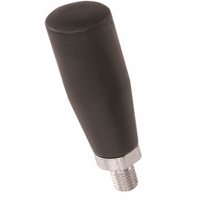 Revolving cylindrical handles with threaded stud (FASTEKS® FAL), reinforced polyamide, black