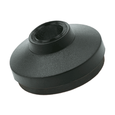 Bases with NBR rubber no-slip disk, hardness 70 Shore A
