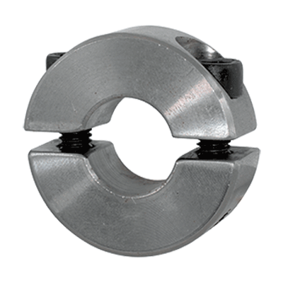 Clamping rings light range, two elements, with socket head cap screws, Free-cutting steel, plain