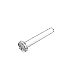 Phil ph mach screws w ext tooth l/w sems, Full thread and coarse thread, Steel, Grade Not Designated, Zinc Clear Plated Chromated (ASME B18.13)