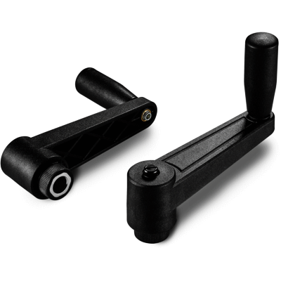INDEXED CRANK HANDLE WITH SMOOTH BORE INSERT AND REVOLVING HANDLE M129