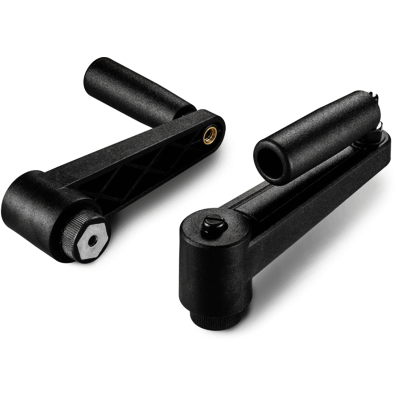 INDEXED CRANK HANDLE WITH SMOOTH BORE INSERT AND FOLDING HANDLE