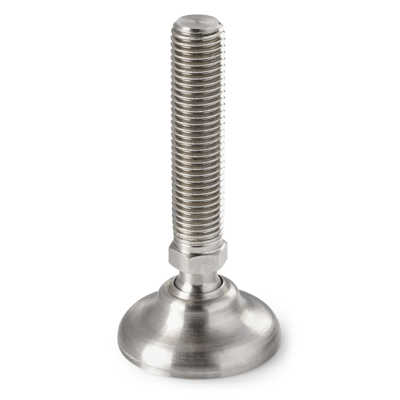 STAINLESS STEEL MOUNTING FEET WITH STAINLESS STEEL STUD TYPE A R. 12,4