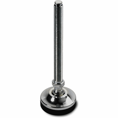 STEEL MOUNTING FEET WITH STEEL STUD TYPE A R. 12,4 AND NON SLIP BASE