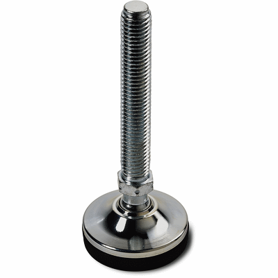 STEEL MOUNTING FEET WITH STEEL STUD TYPE A R. 15 AND NON SLIP BASE