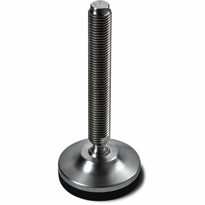STEEL MOUNTING FEET WITH STAINLESS STEEL STUD TYPE B R.12,4 AND NON SLIP BASE