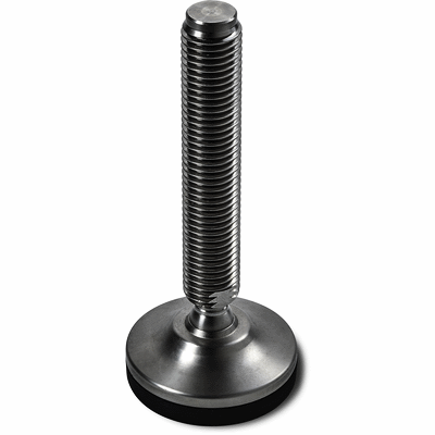 STEEL MOUNTING FEET WITH STAINLESS STEEL STUD TYPE B R. 15 AND NON SLIP BASE