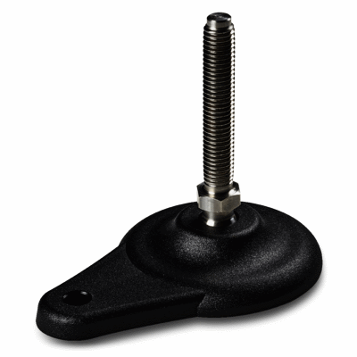 MOUNTING FOOT WITH GROUND LATERAL FIXING STAINLESS STEEL STUD TYPE A - R15
