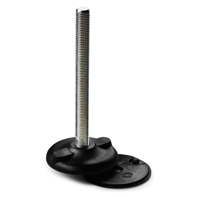 MOUNTING FOOT WITH REVOLVING STEM AND GROUND FIXING