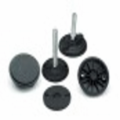 FLOOR-ANCHOR MOUNTING FOOT WITH NON-SLIP BASE