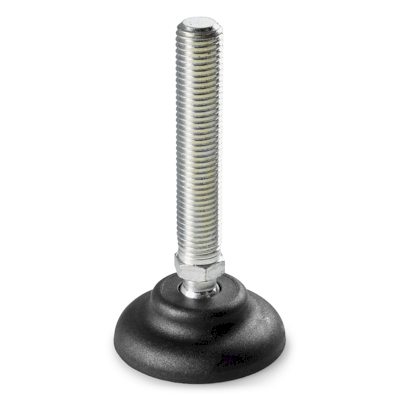 PLASTIC MOUNTING FEET WITH ZINC PLATED STEEL STUD TYPE A R. 15