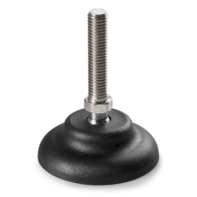 PLASTIC MOUNTING FEET WITH STAINLESS STEEL STUD TYPE A R. 15