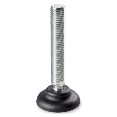 PLASTIC MOUNTING FEET WITH ZINC PLATED STEEL STUD TYPE B R. 15