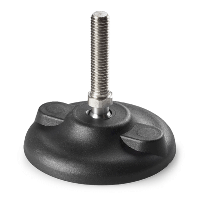 MOUNTING FOOT WITH GROUND FIXING WITH STAINLESS STEEL STUD TYPE A - R12,5