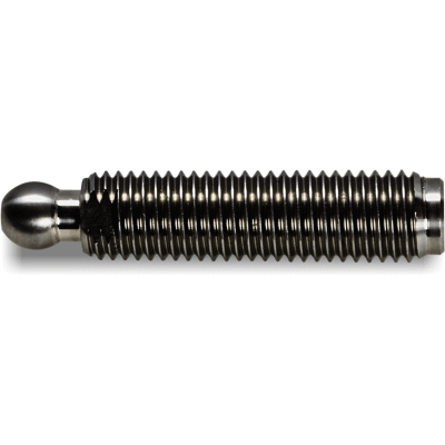 STAINLESS STEEL THREADED STEM TYPE B - WITH MILLED SEAT FOR WRENCH - TURNED
