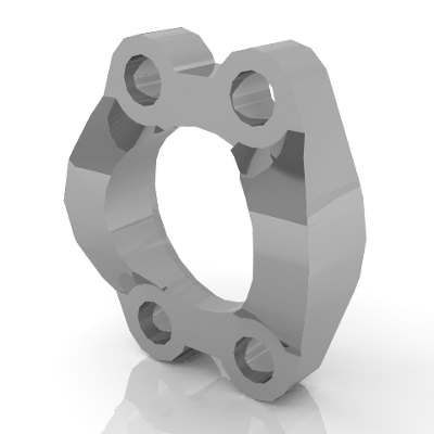 Captive Flange - Code 62 (Drilled Holes)
