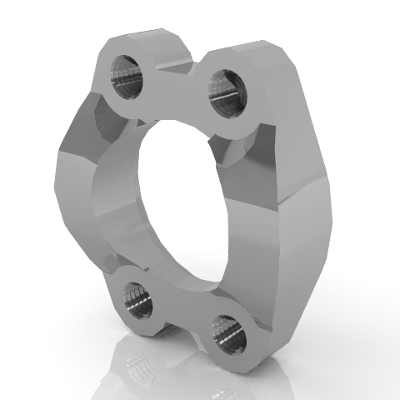 Captive Flange - Code 62 (Tapped Holes)