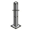 Posts for fence system Wall