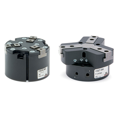 三爪鉗，帶T形導向。