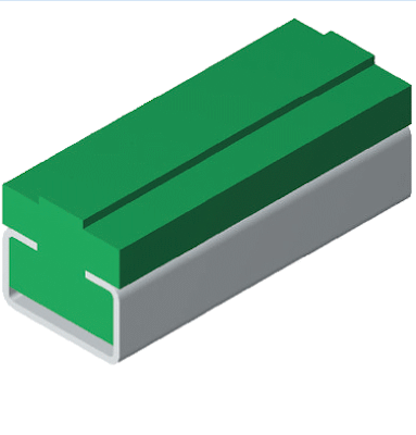 Polyethylene guides for chains