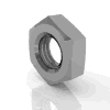 Hexagon thin nuts, double chamfered - coarse