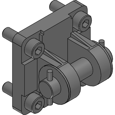 Tie rod cylinder with brake, double acting single rod type