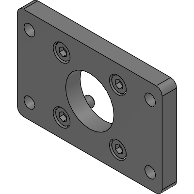Tie rod cylinder with brake, double acting single rod type