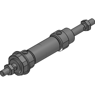 Double acting double rod type