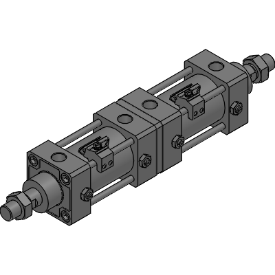 Double acting, back to back type