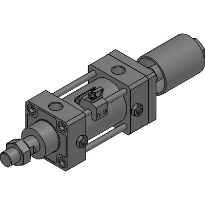 Double acting, stroke adjustable type (extend)