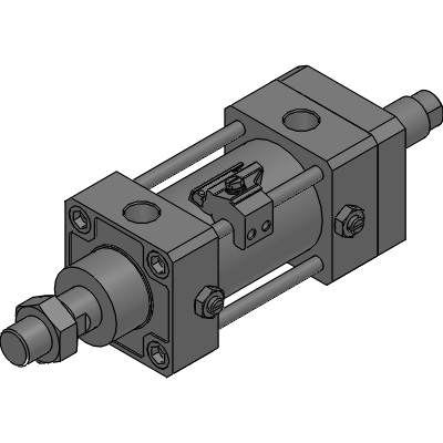 Double acting, stroke adjustable type (retract)