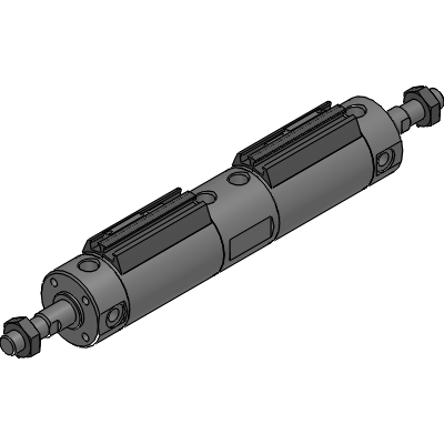 Double acting back to back type with switch