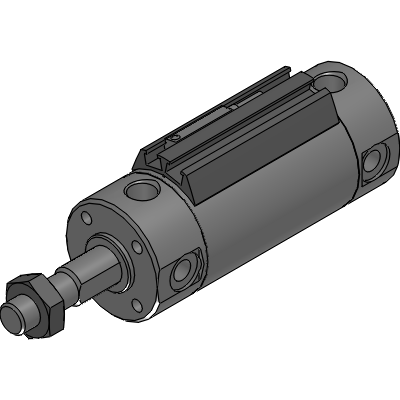 Double acting non-rotating type with switch