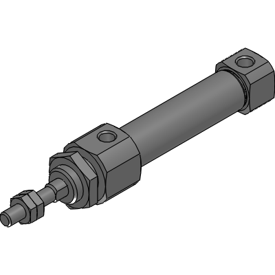 Double acting non-rotating type