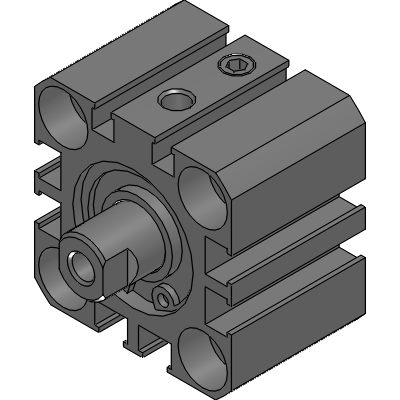 Single acting, retract type without switch