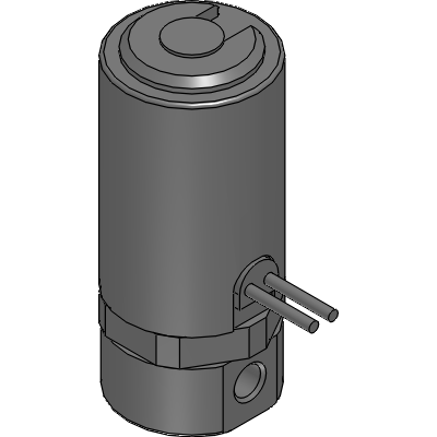 Compact direct acting 2 port solenoid valve