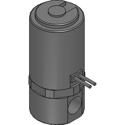 Compact direct acting 2 port solenoid valve
