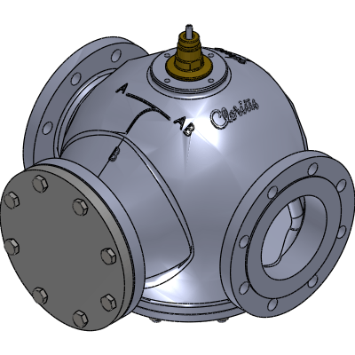 Clorius Controls 2-way Control Valves , DN 100-600mm, Nodular Cast Iron Industrial Valves