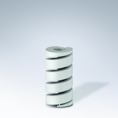 High performance compression spring, 3XLF, Colour White