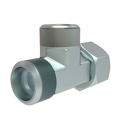 L swivel coupling, complete