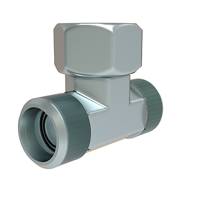 T swivel coupling, complete