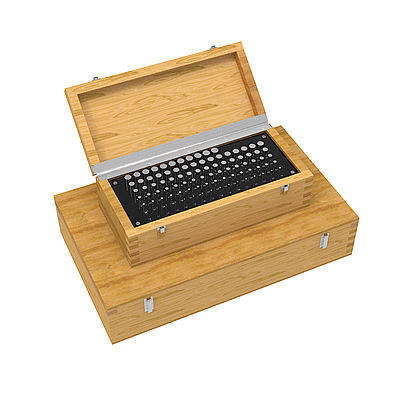 Gamme de jauges de contrôle dans un coffret de rangement