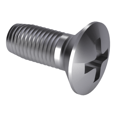 Thread cutting screws recessed head, form EE
