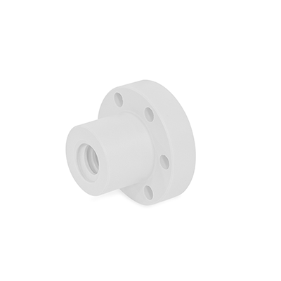 Trapezoidal Lead Nuts, Plastic, Single-Start, with Flange