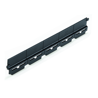 Containment edge for roller rail assemblies