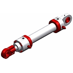 Hydraulic cylinder according to ISO6022