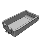 Clip-in bins, antistatic plastic for mounting profiles