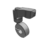 Shaft collar one-piece, with clamping lever