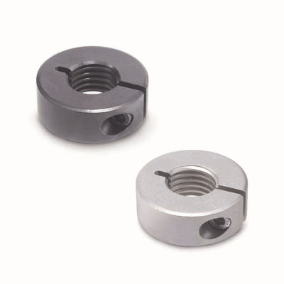 Set collars for threaded shafts